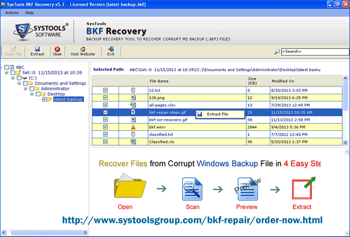 Advanced BKF File Extractor 5.8